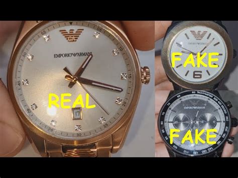 fake armani watch vs real|are armani watches real.